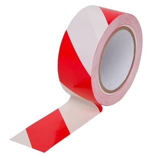 Supplier of Red & White Barricade Tape 3 Inch x 500 Meter in UAE