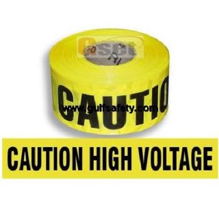 Supplier of Caution High Voltage Barricade Tape 3 Inch X 250 Meter in UAE