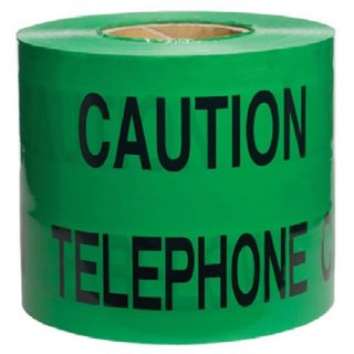 Supplier of Caution Telephone Cable Below Warning Tape 150mm X 500 Meter in UAE
