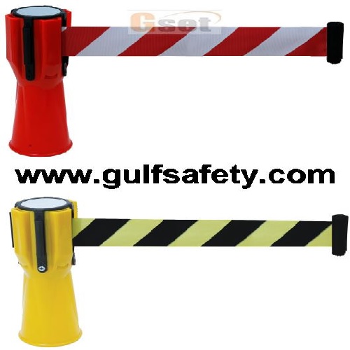 Supplier of Retractable Cone Topper Warning Tape 3 Meter in UAE
