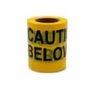 Supplier of Yellow And Black Underground Caution Tape 25cm X 250 Meter in UAE