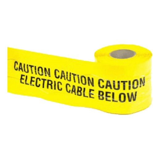Supplier of Caution Electrical Cable Below Warning Tape 6 Inch X 300 Yards in UAE