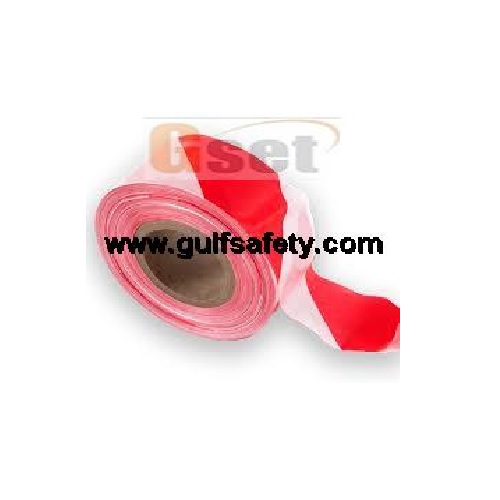 Supplier of Red And White Warning Tape 3 Inch X 100 Yards in UAE