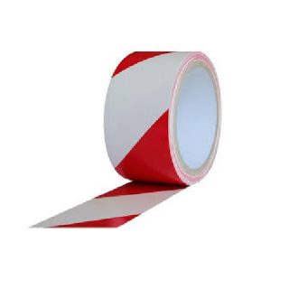 Supplier of White And Red Warning Tape 3 Inch X 100 Yards in UAE
