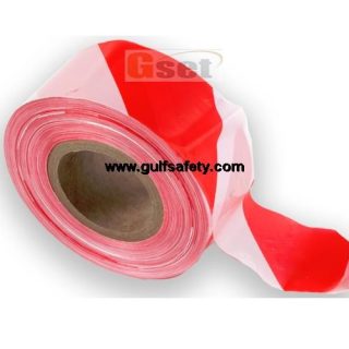Supplier of Red And White Warning Tape 3 Inch X 300 Meter in UAE