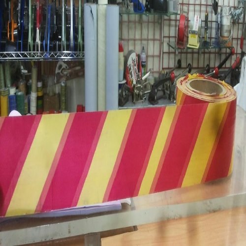 Supplier of Red And Yellow Warning Tape 3 Inch X 300 Meter in UAE